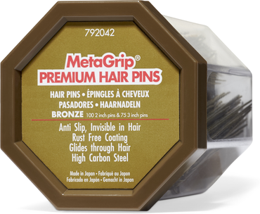 MetaGrip Bronze Premium Hair Pins