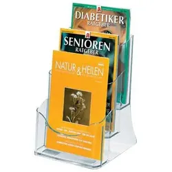 SIGEL Tischprospekthalter A5 3-Fach transparent