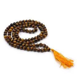 108 Bead Mala - Tiger Eye