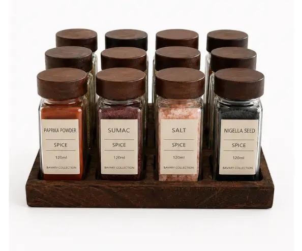 Bavary Space Kruidenpotjesset 120 ml Glas
