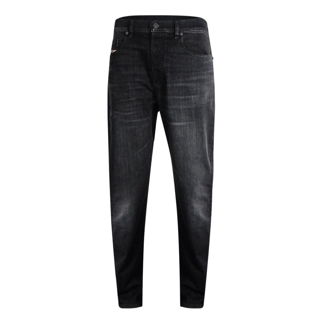 Diesel 1979 - Sleeker - Schwarze Jeanshose Mit Verblichenem Muster