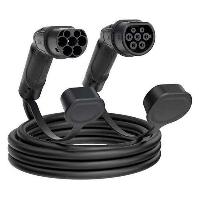 PCE LADEKABEL TYP2-TYP2 3PH 5M (MODE 3 11KW 20A SW) (Typ 2, 11 kW, 20 A, 5 m) (87820050-ss)