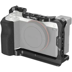 SmallRig 3212 Cage mit Seitenhandgriff für Sony A7C Kamera (Cage), Video Zubehör, Schwarz