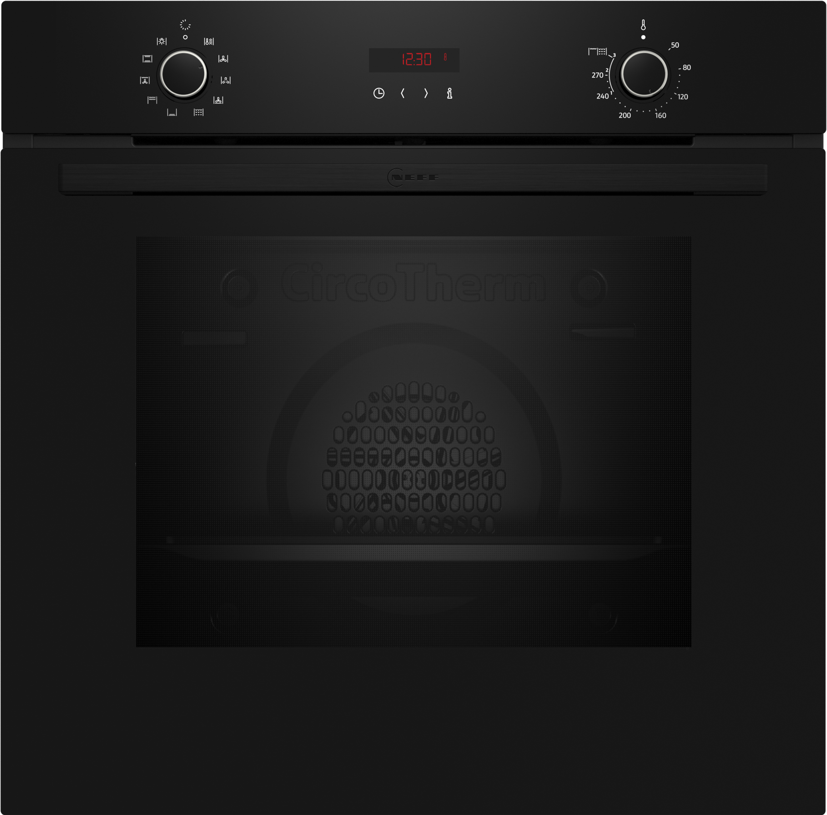 NEFF Backofen-Set "BX48PIB0", Energieeffizienz: A+, schwarz, Herdsets, Intuitive Twist Touch-Steuerung & CircoTherm-Heißluf, Backofen-Set