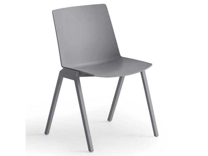 Besucherstuhl Gaber Jubel IV Grau ohne Armlehnen, Neu – Perfekt für Büro und Empfang
