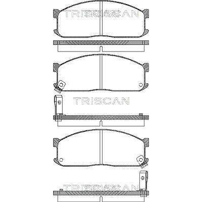 Triscan Bremsbelagsatz, Scheibenbremse [Hersteller-Nr. 811010873] für Asia Motors, Mazda, Kia, Ford