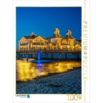 CALVENDO Puzzle Insel Rügen - Seebrücke Sellin | 1000 Teile Lege-Größe 64 × 48 cm Foto-Puzzle für glückliche Stunden