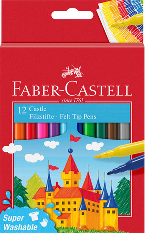 Faber-Castell viltstiften set met 12 kleuren