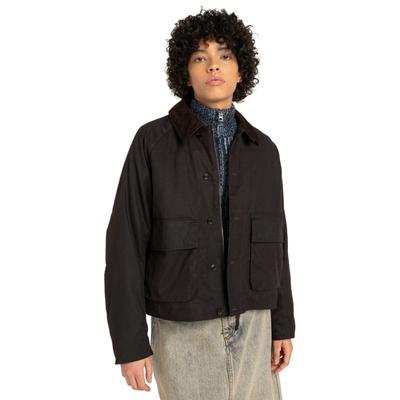 Outdoorjacke ELEMENT "Orchard Waxed", Damen, Gr. XS, braun (java), Obermaterial: 100% Baumwolle., Jacken Outdoorjacke