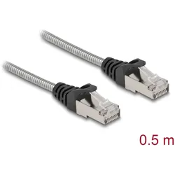 DELOCK RJ45 Kabel Cat.6A U/FTP mit Metallmantel 0,5 m