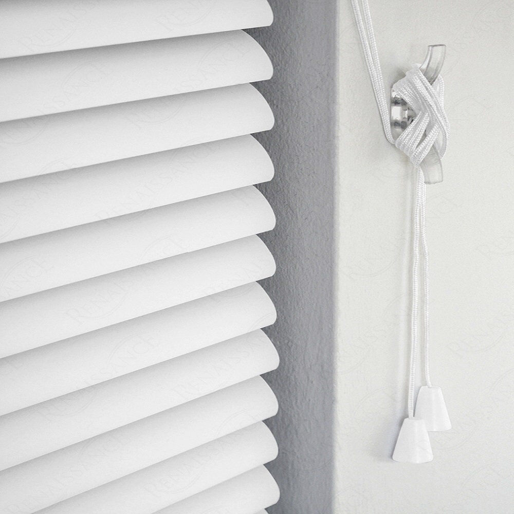 Symple Stuff PVC & Aluminum Venetian Blinds, Easy Fit Window Blinds with Light Control & Privacy White 150 cm L x 45 cm W