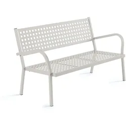 Metall Gartenbank Alice 110 cm BS - perlweiß
