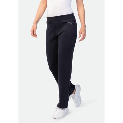 Jazzpants STOOKER WOMEN "Poly-Stretch Jazzpants", Damen, Gr. 40/42, schwarz (schwarz, grau), Sweatware, 95% Polyester, 5% Elasthan, gerade lang, Hosen, Jazzpants Regular Fit Sport Funktionsmaterial für Damen