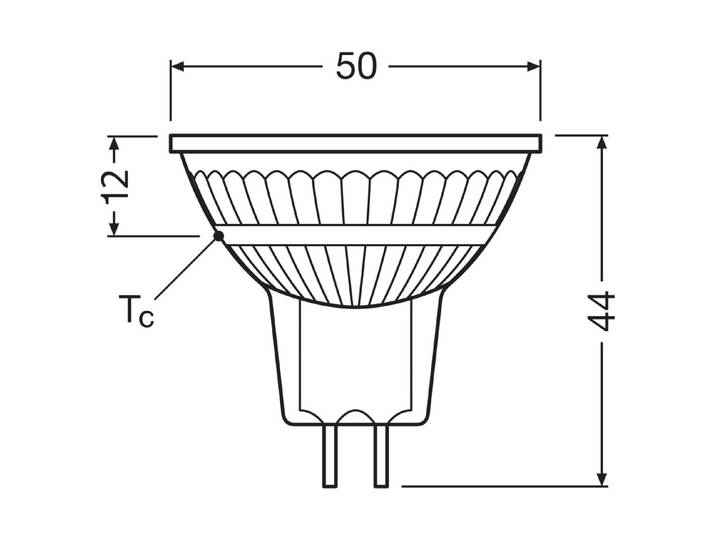 LED Reflektor Mr16 3,4W 827 Gu5.3 ww 2X