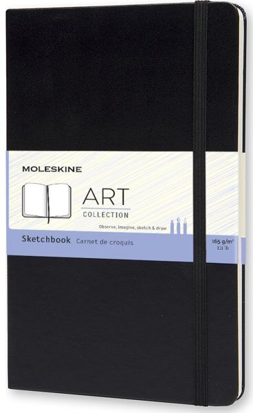 Moleskine Art Sketch Bog   L   Sort