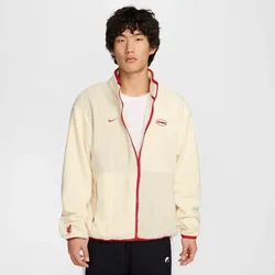 NIKE FC Liverpool Club+ Fleecejacke Herren 113 - coconut milk/lt khaki/gym red M