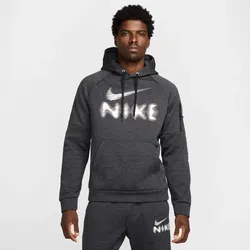NIKE Therma-FIT Fitness Hoodie Herren 010 - black/anthracite/htr/white L