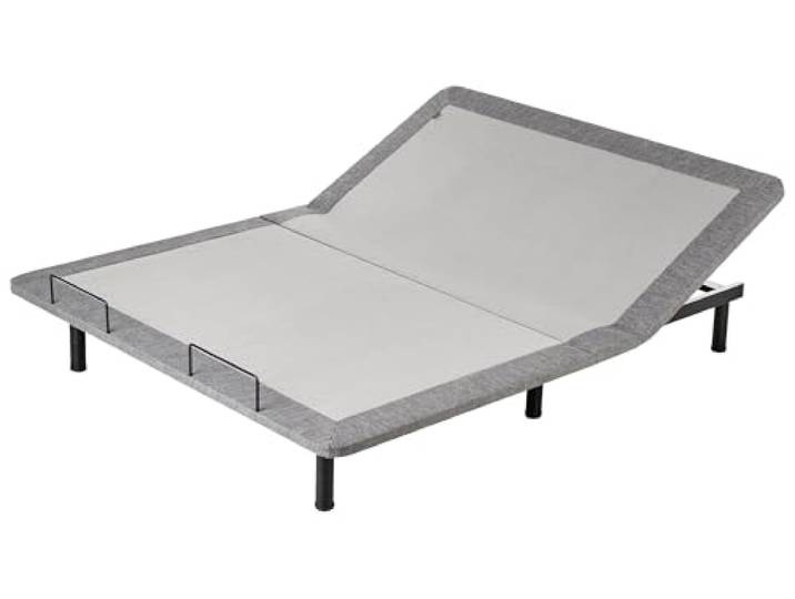 Lattenrost gepolstert grau elektrisch 160x200 cm mit Fernbedienung Brunoy