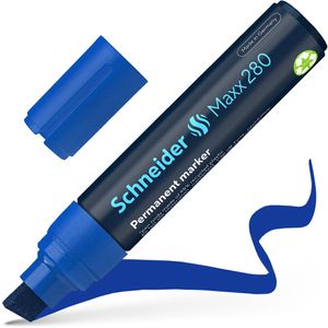 Schneider Permanentmarker Maxx 280, 128003, Strichbreite 4 - 12 mm, blau