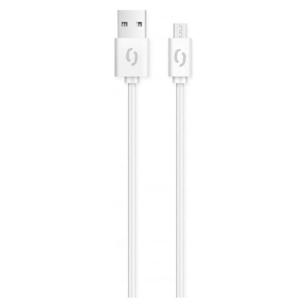 Aligator Datový kabel micro USB, bílý (2 m) (DAKA010)