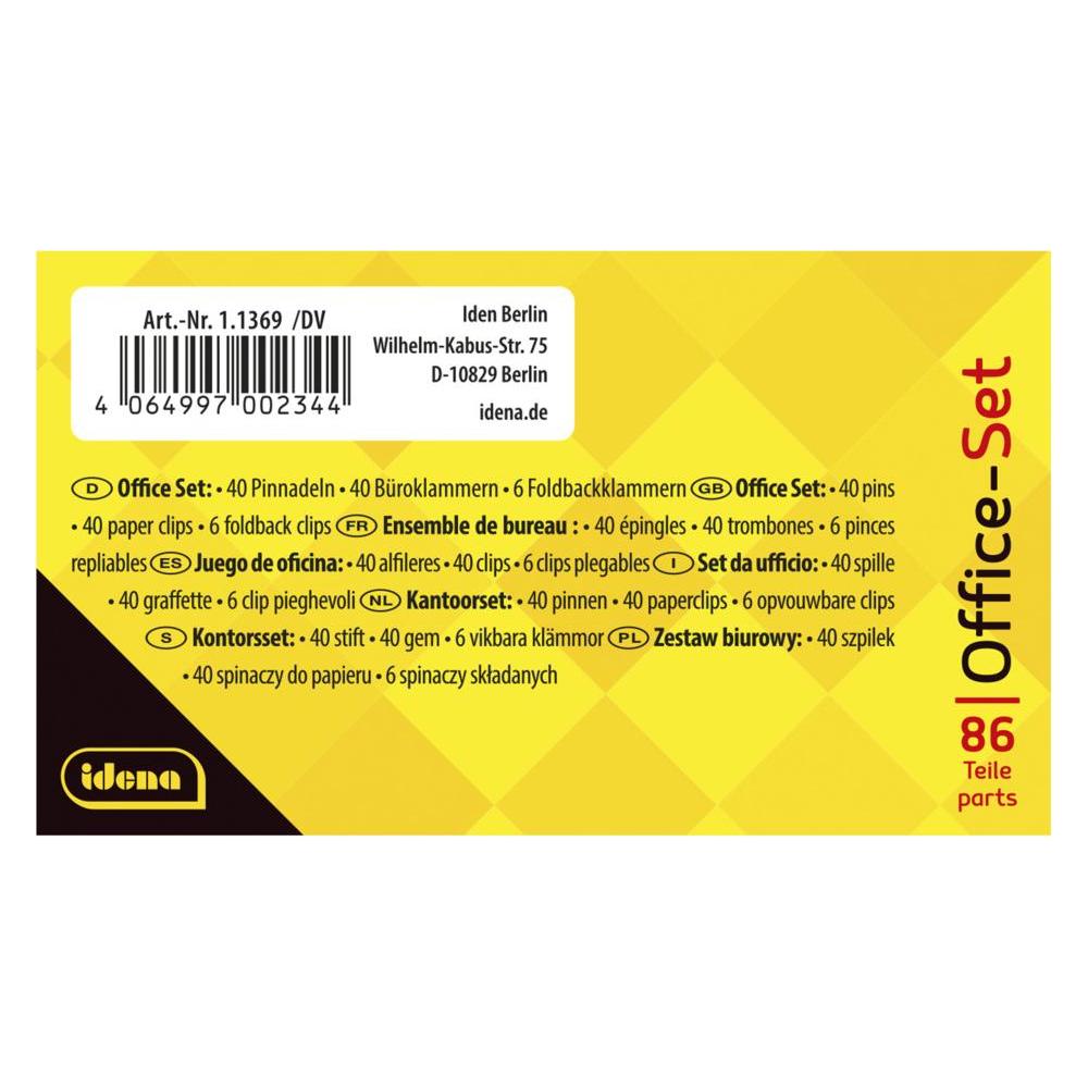 Idena Office Set blau 86 Teile (86x) (57984150)