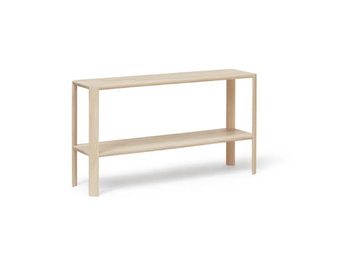 Form & Refine Leaf Regal 2 Ablagen 57x100 cm Weiße Eiche