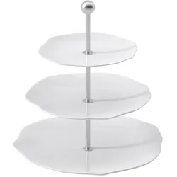 Villeroy & Boch 3-stöckige Etagere Pura 26 cm Premium Bone Porcelain Weiß