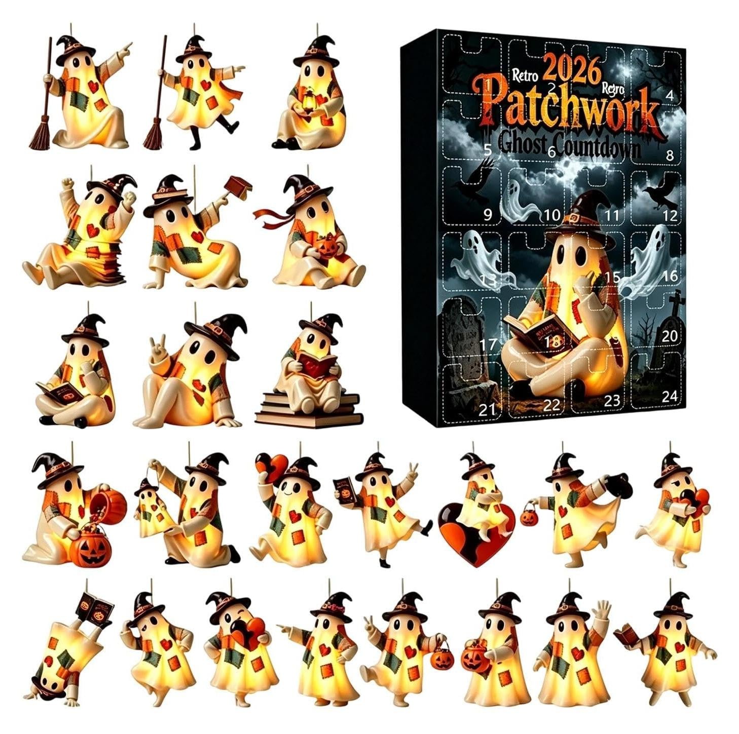 Halloween Adventskalender voor volwassenen met 24 dagen griezelige decoratie
