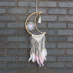 Protection Dream Cather - Macrame Moon Assorted Colours