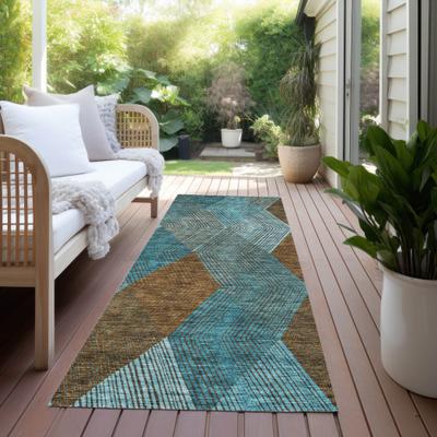 Addison Rugs Machine Washable Indoor/ Outdoor Diamond Stripes Chantille Rug