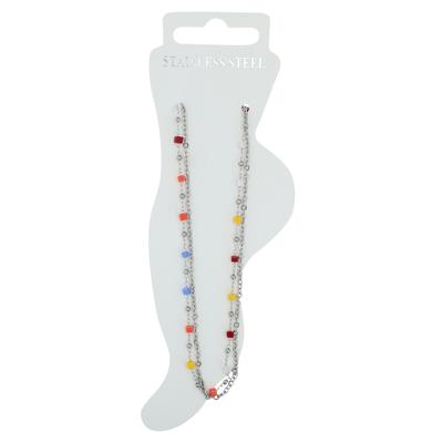 Kettenanhänger ADELIA´S "Anhänger aus Edelstahl mit Perle", bunt (silber), Schmuckanhänger, Damen, Edelstahl, Kettenanhänger, Ideal zum Verschenken – schlicht und stilvoll