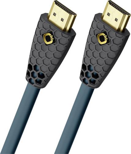 Oehlbach HDMI Anschlusskabel HDMI-A Stecker, HDMI-A Stecker 3.00m Petrolblau, Anthrazit D1C92603 8K UHD HDMI-Kabel