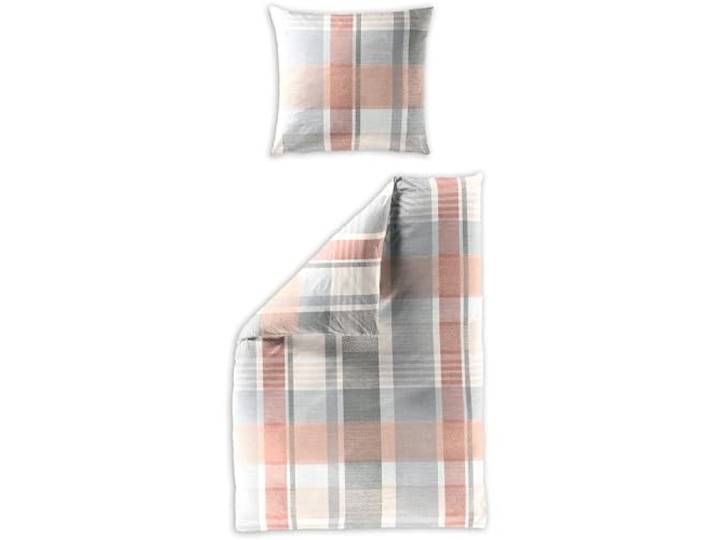Bierbaum Bettwäsche 4096, Mako-Satin, 100% Baumwolle, Designed in Germany, lachs 50, 135x200 + 80x80 cm, mit Reißverschluss, 1 Bettbezug und 1 Kissenbezug