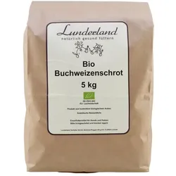 Lunderland Bio-Buchweizenschrot | 5 kg Futter für Hunde