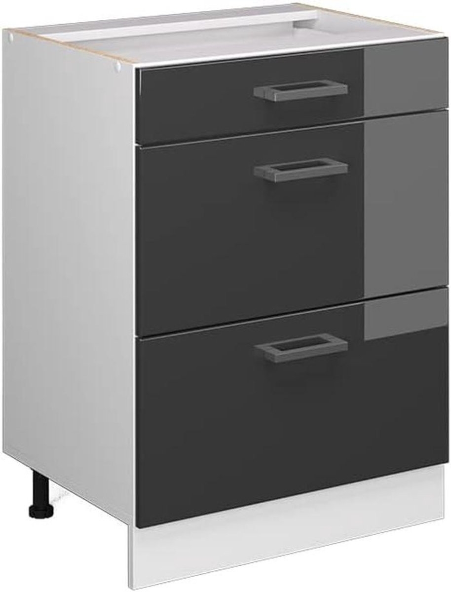 Moderne keukenkast met laden en hoogwaardige materialen