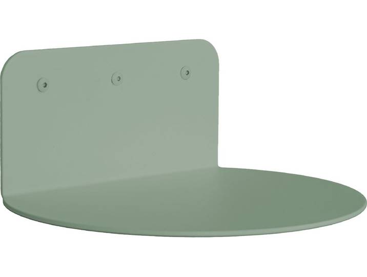 Wandregal SPINDER DESIGN FLEX , grün (dusty grün), B:30cm H:12,5cm T:24cm, Stahl, Regale, Wandregal, Multifunktionales Wandregal aus Stahl