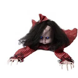 EUROPALMS Halloween Figur Crawling Mathilda, animiert, 110 cm