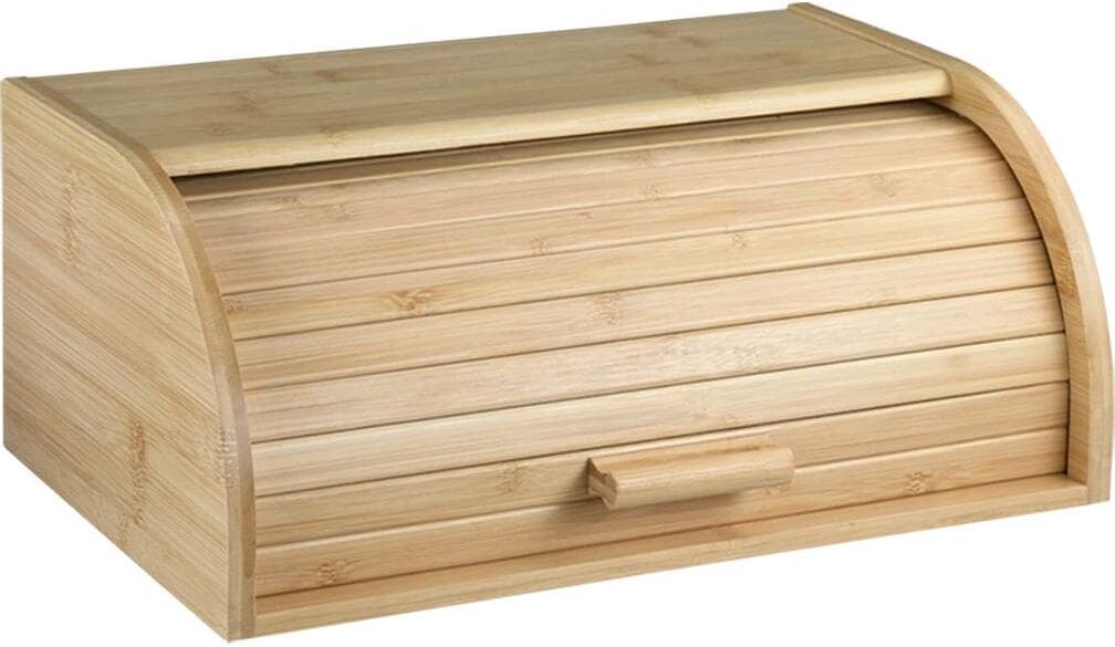 Brotkasten KESPER "Bambus mit Schiebedeckel 40 x 27 x 17 cm", braun, B:27cm, Bambus, Lebensmittelaufbewahrungsbehälter, Brotkasten braun B/H/L: 27cm