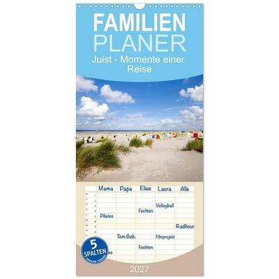 Familienplaner 2027 - Juist - Momente einer Reise mit 5 Spalten (Wandkalender, 21 x 45 cm) CALVENDO
