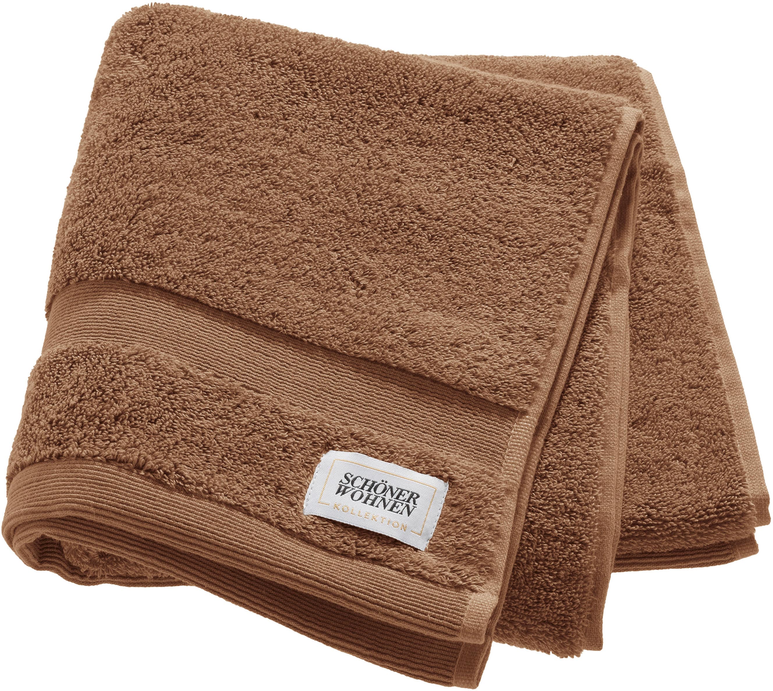 SCHÖNER WOHNEN-Kollektion "Cuddly" schnell trocknende Airtouch-Qualität zimt B/L: 30cmx60cm, 2 Stk., Frottier