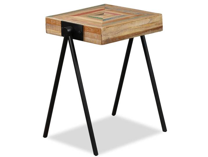 vidaXL Beistelltisch Recyceltes Massivholz Teak