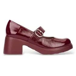Wonders für Damen. E-7142_2024_9834 Schuhe aus Leder FLYTRES 42 Bordeauxrot (38), 5 bis 8 cm, Schnalle, Party, Lackleder