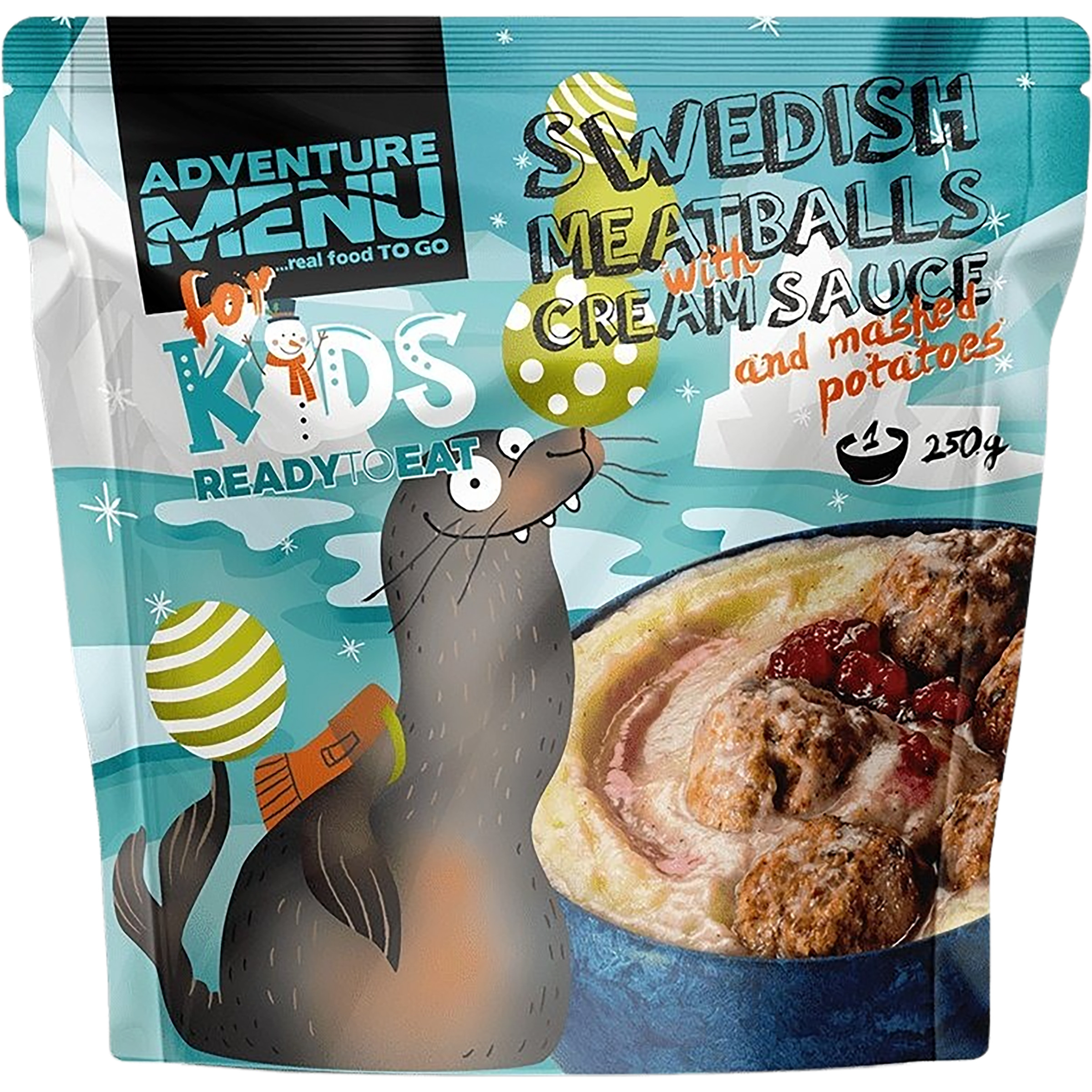 Adventure Menu Schwedische Hackbällchen mit Kartoffelbrei Kinder Trekkingnahrung Größe 250G