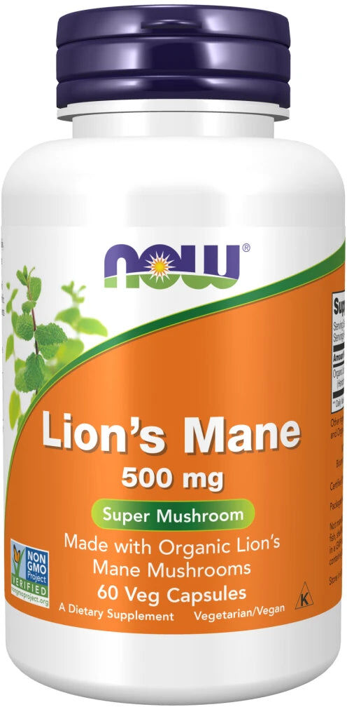 Now Lions Mane 500 Mg 60 Caps