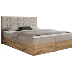 BOXBETT NESSI - 140/200 Beige Struktur - H4