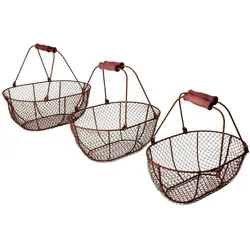 Esschert Design, Aufbewahrungskorb, Drahtkörbe-Set (32.30 cm, 3x)