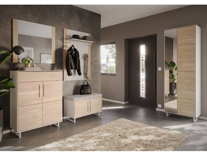 Spiegel 82 x 82 x 2cm Beige Spanplatte, furniert 82 x 82 x 2cm