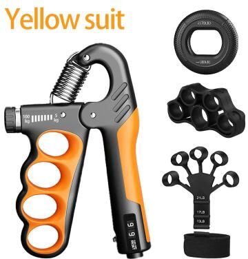 Inspire Curations Premium Adjustable Hand Grip Strengthener & Grip Strength Trainer (5150 Kg Resistance) orange 4pcs