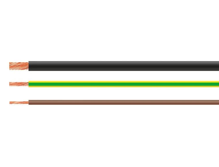 Helukabel H07V-K 6 mm², grün-gelb, 100m Ring i. Karton, feindrähtig 29178
