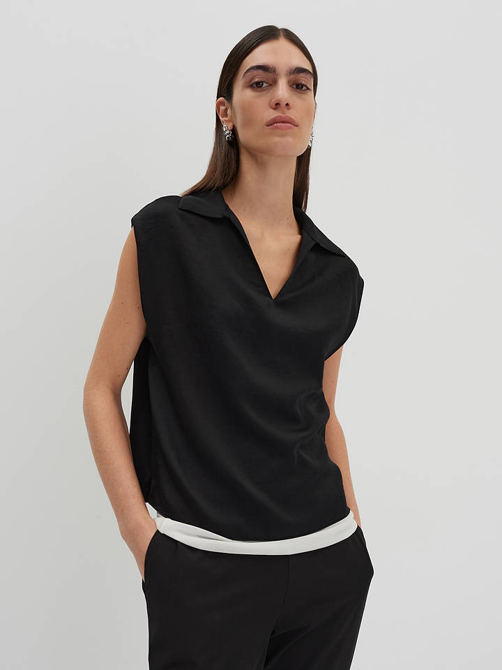 Someday Bluse in Schwarz - 36